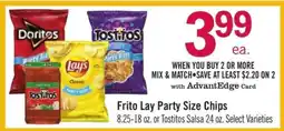 Price Chopper Frito Lay Party Size Chips offer
