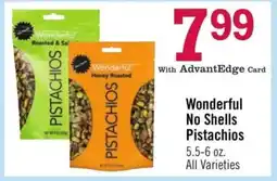 Price Chopper Wonderful No Shells Pistachios offer