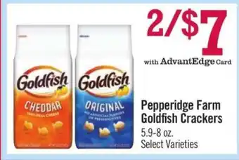 Price Chopper Pepperidge Farm Goldfish Crackers offer