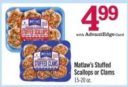 Price Chopper Matlaw's Stuffed Scallops or Clams offer