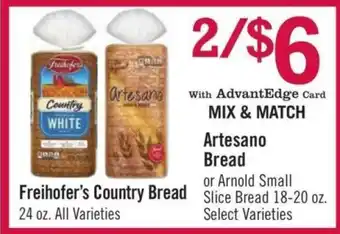 Price Chopper Artesano Bread offer