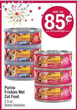 Price Chopper Purina Friskies Wet Cat Food offer
