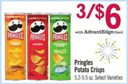 Price Chopper Pringles Potato Crisps offer