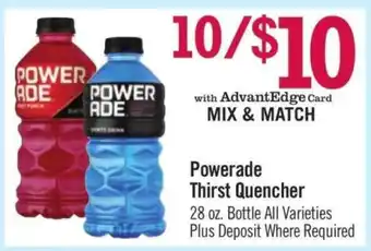 Price Chopper Powerade Thirst Quencher offer