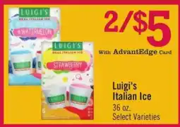 Price Chopper Luigi's Italian Ice offer
