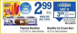 Price Chopper Klondike Ice Cream Bars offer