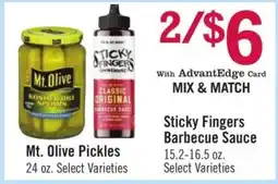 Price Chopper Sticky Fingers Barbecue Sauce offer