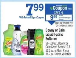 Price Chopper Downy or Gain Liquid Fabric Softener offer