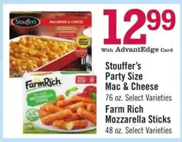 Price Chopper Stouffer’s Party Size Mac & Cheese offer