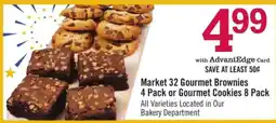 Price Chopper Market 32 Gourmet Brownies 4 Pack or Gourmet Cookies 8 Pack offer
