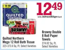 Price Chopper Brawny Double 8 Roll Paper Towels offer