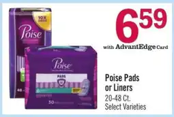 Price Chopper Poise Pads or Liners offer