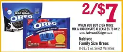 Price Chopper Nabisco Family Size Oreos offer