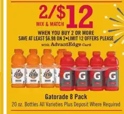 Price Chopper Gatorade 8-Pack offer