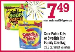 Price Chopper Sour Patch Kids or Swedish Fish Family Size Bag offer