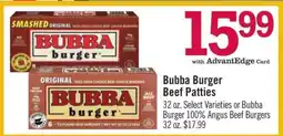 Price Chopper Bubba Burger Beef Patties offer