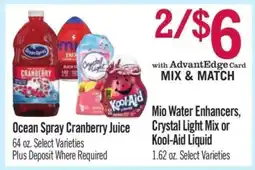 Price Chopper Ocean Spray Cranberry Juice offer