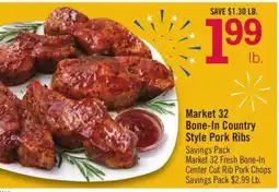 Price Chopper Market 32 Bone-In Country Style Pork Ribs offer