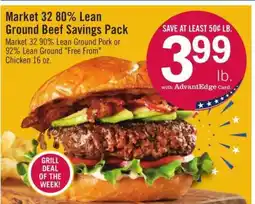 Price Chopper Market 32 80% Lean Ground Beef Savings Pack offer