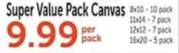 Hobby Lobby Super Value Pack Canvas offer