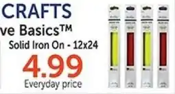 Hobby Lobby Live Basics Solid Iron On - 12x24 offer