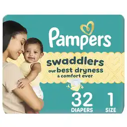 Walgreens Swaddlers Diapers No Scent, Size 1 (8-14 lbs) offer