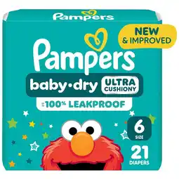 Walgreens Ultra Cushiony Disposable Baby Diapers No scent, Size 6 (23-44 lbs) offer