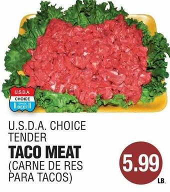 Carnicerias Jimenez Taco Meat offer