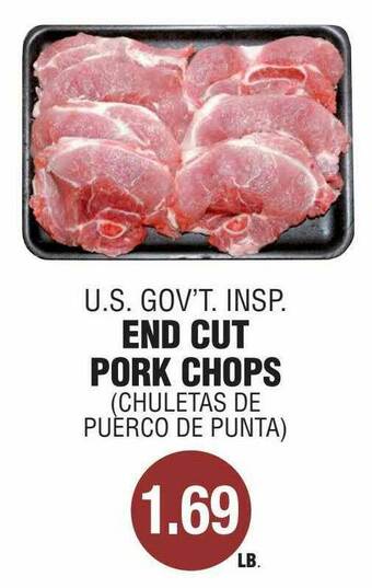 Carnicerias Jimenez End Cut Pork Chops offer
