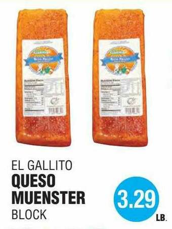 Carnicerias Jimenez Queso Muenster offer