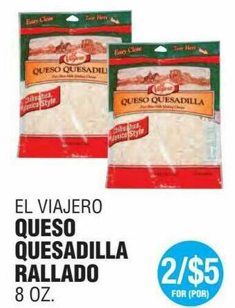 Carnicerias Jimenez Queso Quesadilla Rallado offer