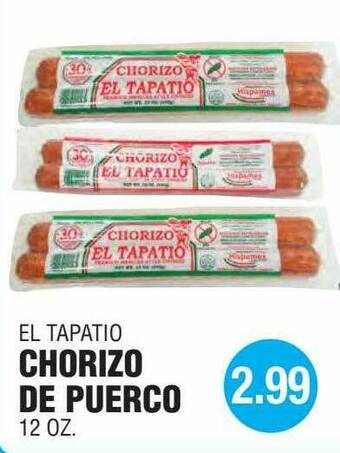 Carnicerias Jimenez Chorizo De Puerco offer