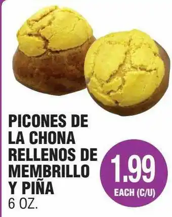 Carnicerias Jimenez Picones De La Chona Rellenos De Membrillo Y Piña offer