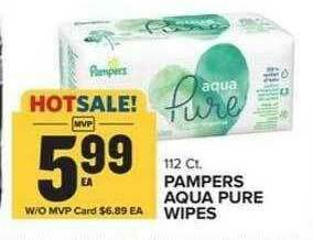 Food Lion Pampers Aqua Pure Wipes offer