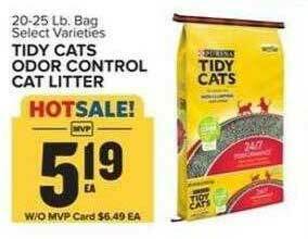 Food Lion Tidy Cats Odor Control Cat Litter offer