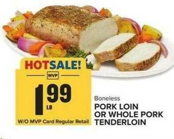Food Lion Pork Loin Or Whole Pork Tenderloin offer