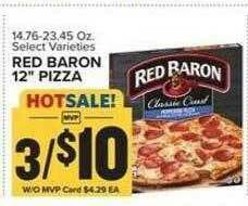 Food Lion Red Baron 12 offer