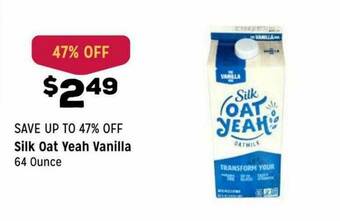 Grocery Outlet Silk Oat Yeah Vanilla offer