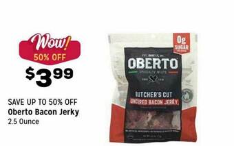 Grocery Outlet Oberto Bacon Jerky offer