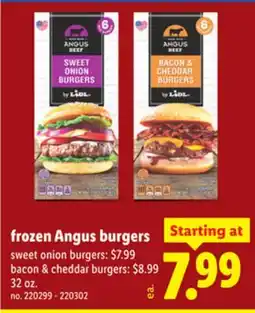 Lidl frozen Angus burgers offer