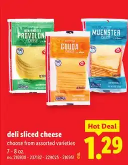 Lidl Deli Sliced Cheese offer