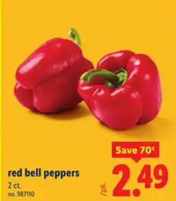 Lidl red bell peppers offer