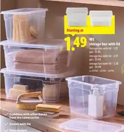 Lidl storage box with lid offer