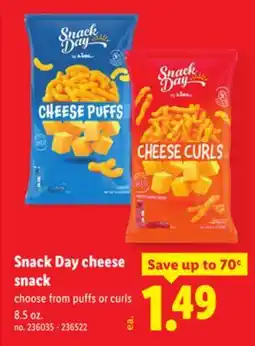 Lidl Snack Day cheese snack offer