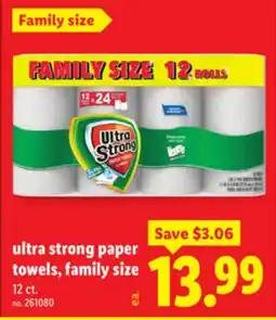 Lidl ultra strong paper towels, family size offer