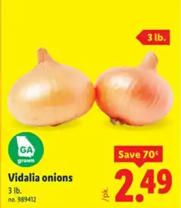Lidl Vidalia onions offer