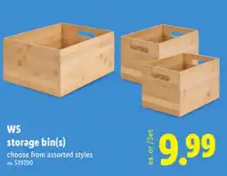 Lidl W5 Storage Bin(s) offer