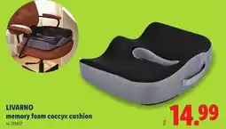 Lidl LIVARNO memory foam coccyx cushion offer