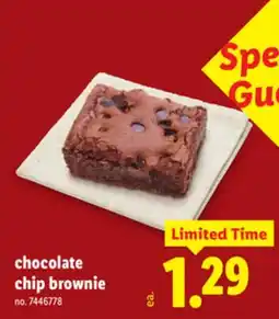 Lidl chocolate chip brownie offer