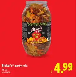 Lidl Bickel's party mix offer